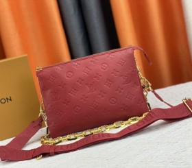 Louis Vuitton Coussin PM Red Bag - Jacquard Strap