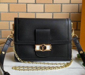 Louis Vuitton Dauphine Lugano MM Bag In Black
