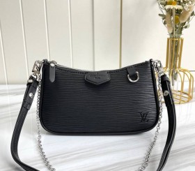 Louis Vuitton Epi Leather Easy Pouch On Strap - Black