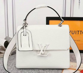 Louis Vuitton Epi Leather Grenelle MM Blanc Bag In Optic White