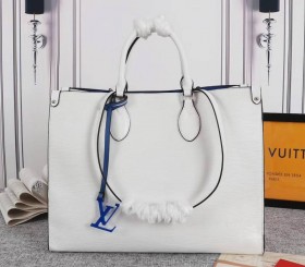 Louis Vuitton Epi Leather Onthego GM Tote - White