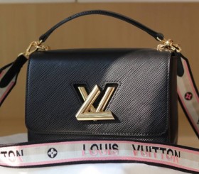 Louis Vuitton Epi Leather Twist MM Black - Jacquard Strap