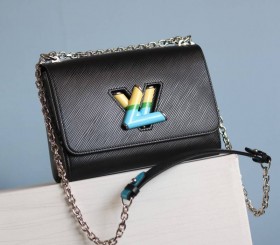 Louis Vuitton Epi Leather Twist MM Limited Edition Bag - Black