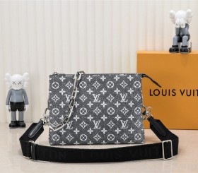 Louis Vuitton Jacquard Denim Coussin PM Bag - Black