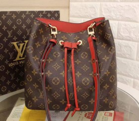 Louis Vuitton Monogram Canvas NeoNoe MM Bag In Coquelicot