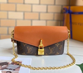 Louis Vuitton Monogram Canvas Padlock On Strap Bag In Caramel