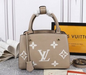 Louis Vuitton Monogram Empreinte Leather Montaigne BB Handbag - Tourterelle Gray