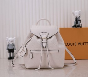 Louis Vuitton Monogram Empreinte Leather Montsouris PM Backpack - White