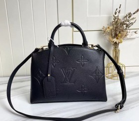 Louis Vuitton Monogram Empreinte Leather Petit Palais Handbag - Black