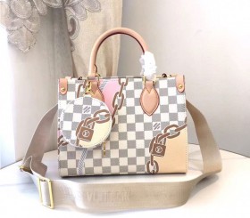 Louis Vuitton New Spring Damier Azur Onthego PM Tote In Nautical