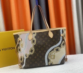 Louis Vuitton New Spring Monogram Canvas Neverfull MM Tote - Nautical