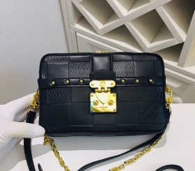 Louis Vuitton Troca PM Bag In Black