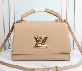 Louis Vuitton Twist One Handle MM Handbag - Beige