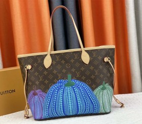 Louis Vuitton X YK Monogram Canvas Neverfull MM Tote In Pumpkin With Style 2