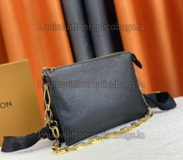 Louis Vuitton Coussin PM Black Handbag - Jacquard Strap