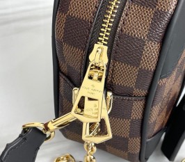 Louis Vuitton Damier Ebene Canvas Valisette Souple BB Handbag In Black