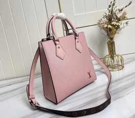 Louis Vuitton Epi Leather Sac Plat BB Carryall Bag In Rose Ballerine Pink