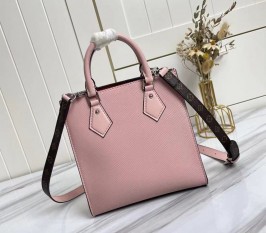 Louis Vuitton Epi Leather Sac Plat BB Carryall Bag In Rose Ballerine Pink