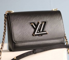 Louis Vuitton Epi Leather Twist MM Bag - Black