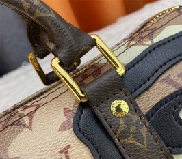 Louis Vuitton J Hope X Keepall Bandouliere 25 Brown Travel Bag In Two Eyes Patches