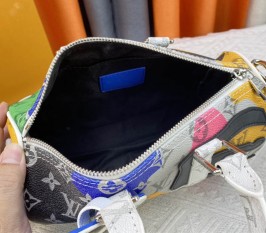 Louis Vuitton J Hope X Keepall Bandouliere 25 Multicolor Travel Bag In Two Eyes Patches