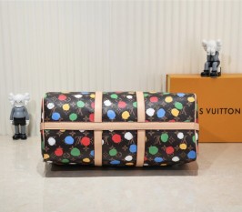 Louis Vuitton X YK Monogram Canvas Keepall Bandouliere 45 Travel Bag