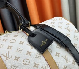Louis Vuitton Monogram Dune Keepall Bandouliere 45 Travel Bag