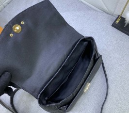 Louis Vuitton Monogram Empreinte Leather Blanche BB Handbag In Black