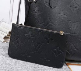 Louis Vuitton Black Monogram Empreinte Neverfull MM Bag – The Closet