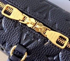 Louis Vuitton Monogram Empreinte Petite Malle Souple Handbag - Black