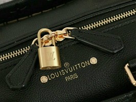 Louis Vuitton Monogram Empreinte Speedy Bandouliere 25 Handbag - Black