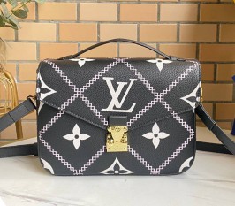 Louis Vuitton Spring 2022 Monogram Empreinte Pochette Metis Handbag - Black