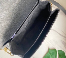 Louis Vuitton Spring 2022 Monogram Empreinte Pochette Metis Handbag - Black