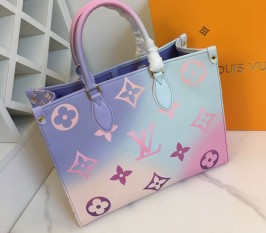 Louis Vuitton Spring 2022 Onthego MM Tote In Sunrise Pastel