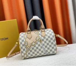 Louis Vuitton Spring 2023 Damier Azur Speedy Bandouliere 25 Handbag