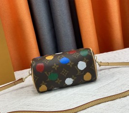 Louis Vuitton X YK Monogram Canvas Nano Speedy Handbag