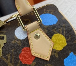 Louis Vuitton X YK Monogram Canvas Speedy 20 Handbag With Textile Strap In Style 2