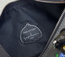 Louis Vuitton X YK Monogram Eclipse Reverse Keepall 25 Bag In Pumpkin