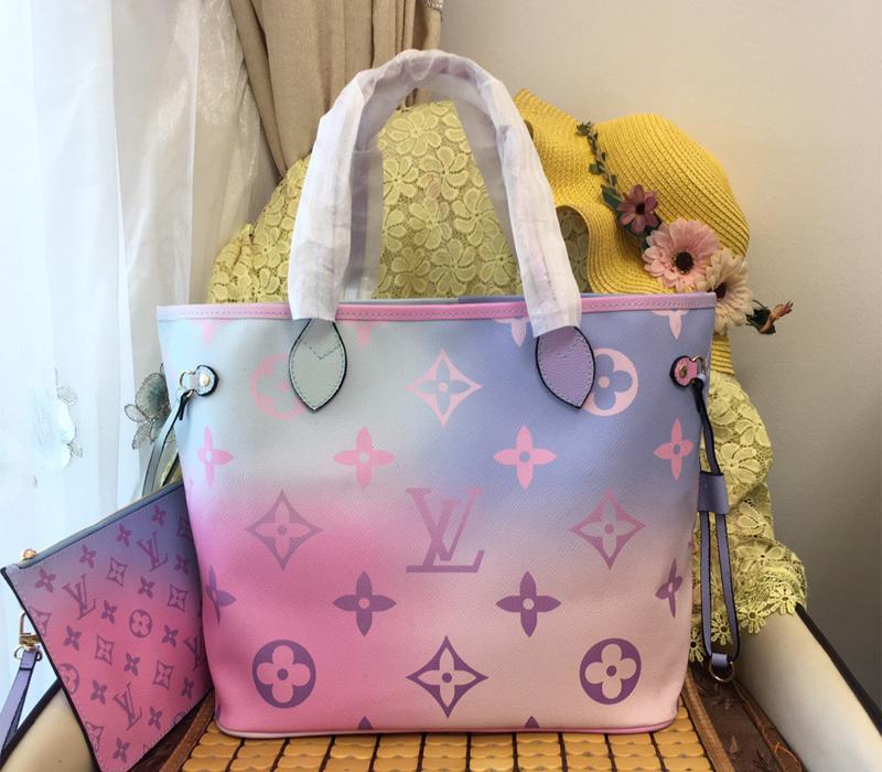 GIFTABLE Preloved LIMITED EDITION Louis Vuitton Sunrise Pastel Giant  Monogram Canvas MM Neverfull Tote XGXMHBM 080923 $200 OFF